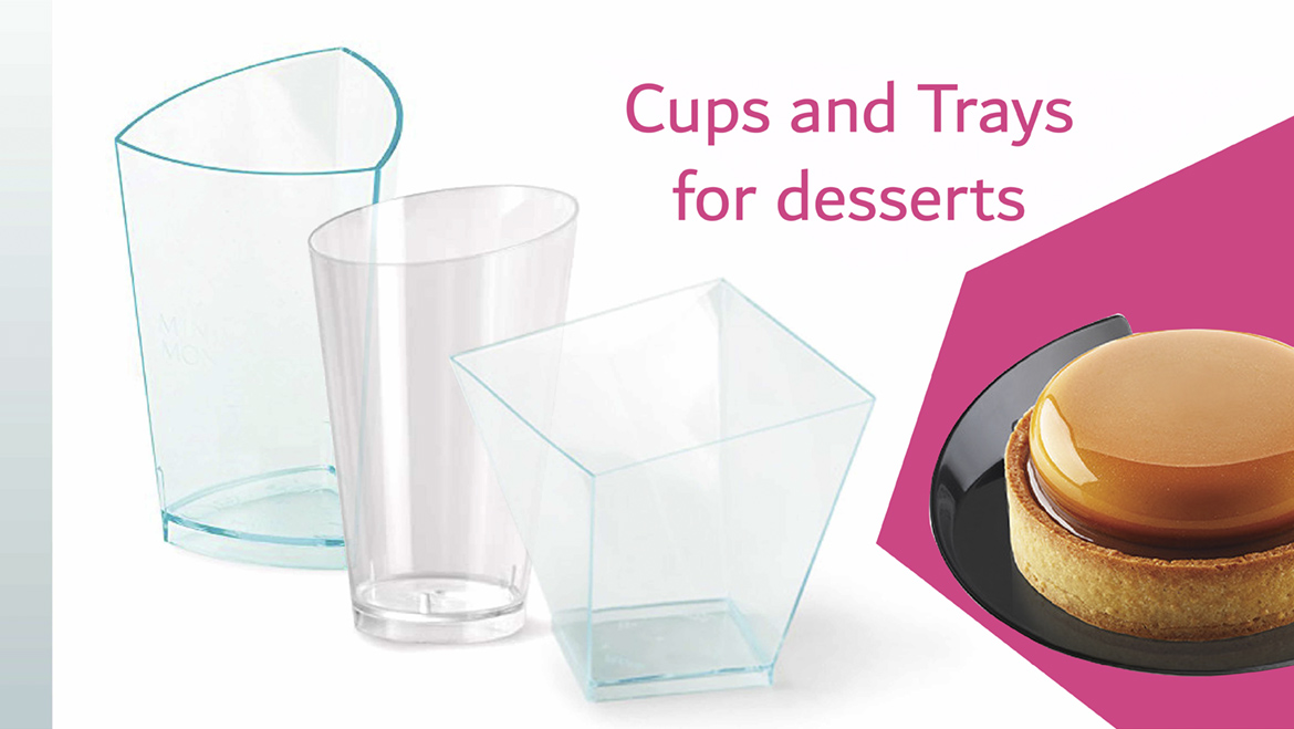 Cups and Trays for Dessert