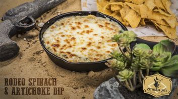 Rodeo spinach and artichoke dip