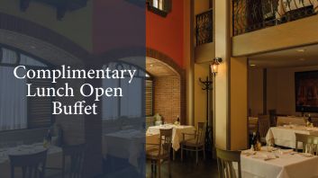 Complimentary lunch buffet-Le Meridien