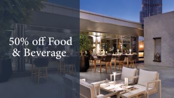 50% off food and beverages-The Address Dubai Mall