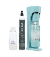 DrinkMate Sparkling Water and Soda Maker with filled CO2 Cylinder (Arctic Blue)