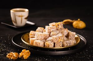 Turkish Delight  with walnut  and  figs