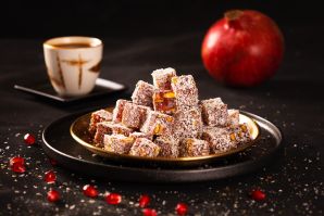 Turkish Delight  with coconut & Pomegranate 