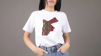 Karma - Embroidered Jo Map White T-Shirt