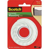 3M Scotch Permanent Mounting Double-Sided Tape,1 Roll