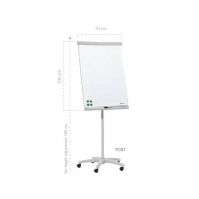 Flip chart stand with wheels