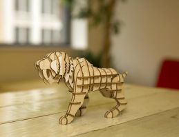 Kikkerland Tiger 3D wooden puzzle