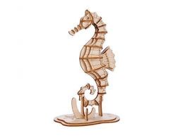 Kikkerland seahorse 3d wooden puzzle