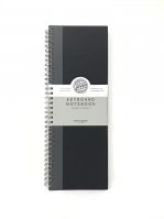 Kikkerland Writersblok Keyboard Notebook, 11.5 X 4.5 inches (Black)