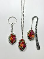 Lubna Hand Crafts - Set of a bookmark, a keychain, and a pendant