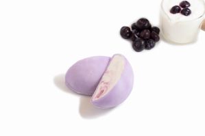 Yogurt Blueberry Mochi