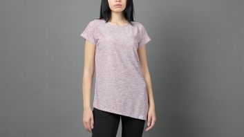 RB - Neutral Pink Side High-Low T-Shirt