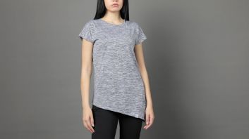 RB - Grey Side High-Low T-Shirt