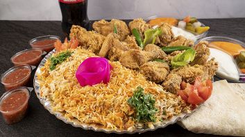 Broasted Sidr 16 pieces with rice